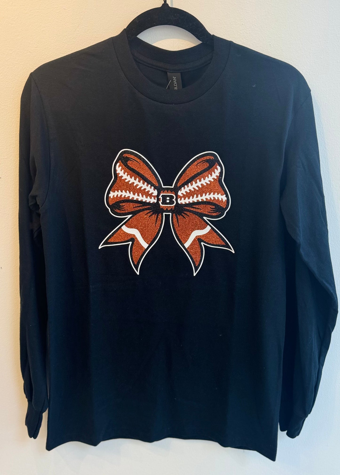 Football Bow Long Sleeve Tee