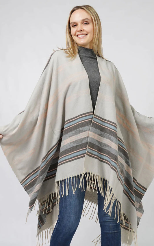 ORIG 16.99 SALE Printed Fringe Kimono