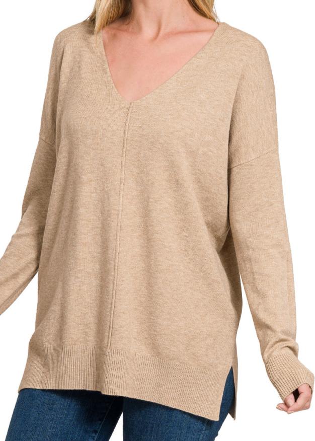 Soft Side Slit Sweater