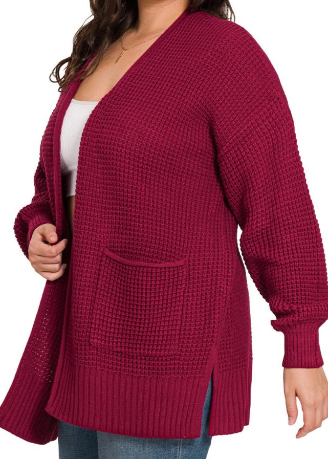 Waffle Cardigan