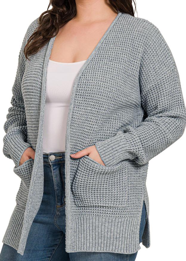 Waffle Cardigan