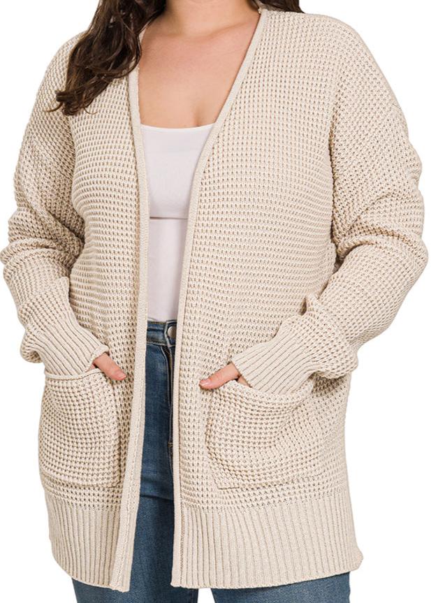 Waffle Cardigan